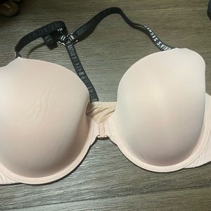 Victoria Secret Bra - blush with black straps